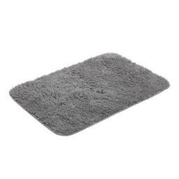 50 X 80Cm  Grey Anti Slip Bathroom Mat Ultra Absorbent Rectangle Carpet Soft Long Pile Rug - thumbnail 4