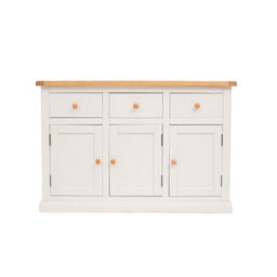 Cabinet Bits Castelli Off White 3 Drawer 3 Door Sideboard Wood Knob - thumbnail 1