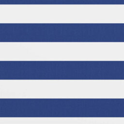 Berkfield Balcony Screen White And Blue 120X300 Cm Oxford Fabric - thumbnail 2