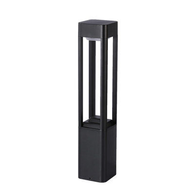 Luminosa Lighting Luminosa Nutri 60Cm Outdoor Bollard Black 3000K Warm White Ip54 - image 1