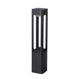 Luminosa Lighting Luminosa Nutri 60Cm Outdoor Bollard Black 3000K Warm White Ip54 - thumbnail 1
