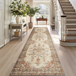 Ameha Cashmere Rug Extra Large Area Runner Bedside Area Floor Mat Super Soft Kitchen Floor Vintage Rug (Timeless,80X300Cm) - thumbnail 4