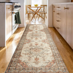Ameha Cashmere Rug Extra Large Area Runner Bedside Area Floor Mat Super Soft Kitchen Floor Vintage Rug (Timeless,80X300Cm) - thumbnail 5