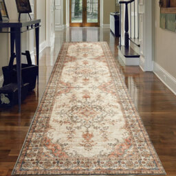 Ameha Cashmere Rug Extra Large Area Runner Bedside Area Floor Mat Super Soft Kitchen Floor Vintage Rug (Timeless,80X300Cm) - thumbnail 2