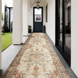 Ameha Cashmere Rug Extra Large Area Runner Bedside Area Floor Mat Super Soft Kitchen Floor Vintage Rug (Timeless,80X300Cm) - thumbnail 3