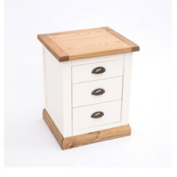 Cabinet Bits Tropea 3 Drawer Bedside Table Brass Cup Handle - thumbnail 3