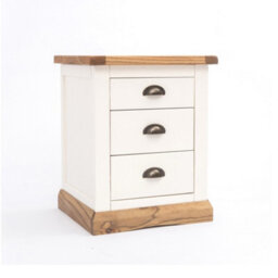 Cabinet Bits Tropea 3 Drawer Bedside Table Brass Cup Handle - thumbnail 2