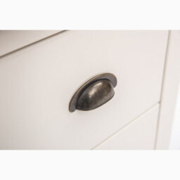 Cabinet Bits Tropea 3 Drawer Bedside Table Brass Cup Handle - thumbnail 6