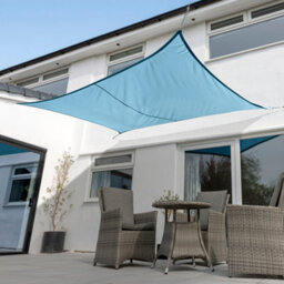 Kookaburra 4M X 3M Rectangle Waterproof Azure Garden Patio Sun Shade Sail Canopy 98% Uv Block With Free Rope - thumbnail 2