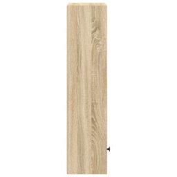 Berkfield Durable Bookcase Sonoma Oak 31X24X102 Cm Engineered Wood - thumbnail 6