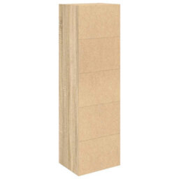 Berkfield Durable Bookcase Sonoma Oak 31X24X102 Cm Engineered Wood - thumbnail 7