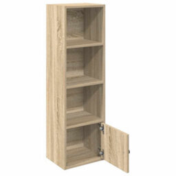 Berkfield Durable Bookcase Sonoma Oak 31X24X102 Cm Engineered Wood - thumbnail 4