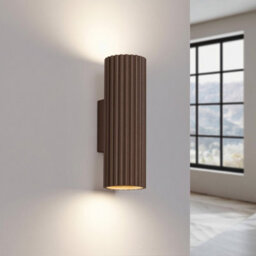 Luminosa Lighting Luminosa Karbon Up & Down Wall Lamp Brown 2X Gu10 - thumbnail 3
