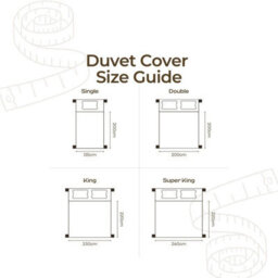 MHG Textiles Waffle Stripe Duvet Cover Set - Soft 200Tc Polycotton Blend, Hotel Quality Bedding - (Superking, Dusty Pink) - thumbnail 9