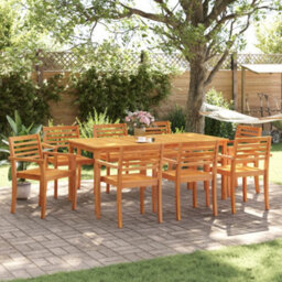 Berkfield Garden Chairs 8 Pcs 59X55X85 Cm Solid Wood Acacia - thumbnail 3