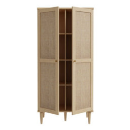 Furniture To Go Calasetta Display Cabinet In Rattan - thumbnail 7