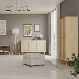 Furniture To Go Calasetta Display Cabinet In Rattan - thumbnail 8