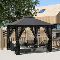 Outsunny Gazebo Party Tent Canopy Sun Shade For Patio Garden 3X3(M) - thumbnail 1
