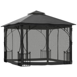 Outsunny Gazebo Party Tent Canopy Sun Shade For Patio Garden 3X3(M) - thumbnail 2