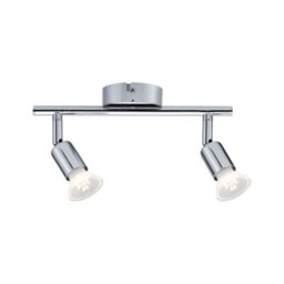 Paulmann 66748 Ceiling Spotlight Carolina Ip44 Gu10 230V Max. 2X10W Dimmable Chrome Double-Flame Spotlight - thumbnail 3