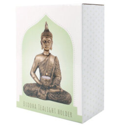 Sitting Thai Buddha Tealight Holder - Bronze - thumbnail 2