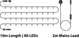 Eagle Connect Led String Lights Black Rubber Cool White 10M - thumbnail 2