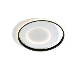 Luminosa Lighting Luminosa Limbos Integrated Led Semi Flush Light White, Black 4000K 4400Lm - Uk Stock - thumbnail 1