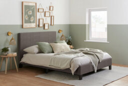 Birlea Berlin Double Bed Frame In Grey - thumbnail 1