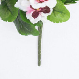 Blooming Artificial - 28Cm / 1Ft White / Pink Artificial Pansy Bush Multi-Pack - thumbnail 8
