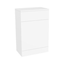 Nes Home White Bathroom Back To Wall Wc Unit W500mm X D300mm - thumbnail 2