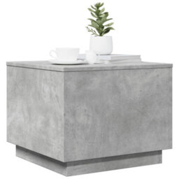 Vidaxl Coffee Table With Led Lights Concrete Grey 50X50X40 Cm - thumbnail 6