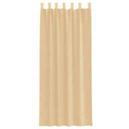 Berkfield Voile Curtains With Loops 2 Pcs Sand 140X260 Cm - thumbnail 4
