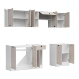 Heze Furniture Summer 7 Unit Kitchen Cabinets Set 240Cm In Cashmere Matt - thumbnail 5