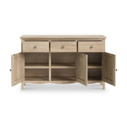 Celine Oak Large Sideboard Cabinet - Fully Assembled By Roseland Furniture - thumbnail 5