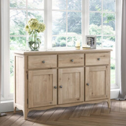 Celine Oak Large Sideboard Cabinet - Fully Assembled By Roseland Furniture - thumbnail 2