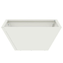 Berkfield Modern Garden Bowl Planters 5 Pcs White 35X35X15 Cm Steel - thumbnail 7