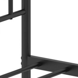 Berkfield Metal Bed Frame Without Mattress With Footboard Black 183X213Cm - thumbnail 9