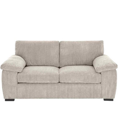 BlissFurniture Ltd Jumbo Cord 2 Seater Sofa With Soft Fabric And In Cream Colour