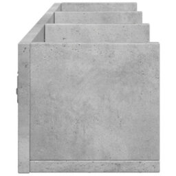 Berkfield Elegant Wall Cabinets 2 Pcs Concrete Grey 75X18X16.5 Cm Engineered Wood - thumbnail 7