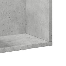 Berkfield Elegant Wall Cabinets 2 Pcs Concrete Grey 75X18X16.5 Cm Engineered Wood - thumbnail 9