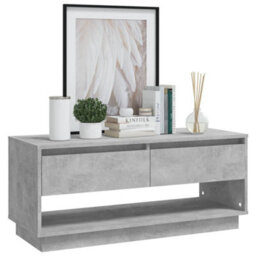 Berkfield Tv Cabinet Concrete Grey 102X41X44 Cm Engineered Wood - thumbnail 4