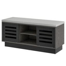 Wooden Shoe Bench Shoe Storage Cabinet Organizer Stool W/3 Shelves - thumbnail 4