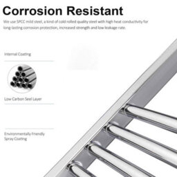ARKO BATHROOM Arko Towel Radiator, Heated Towel Rails,wall Mounted Ladder Radiators  400X800mm ,chrome - thumbnail 4