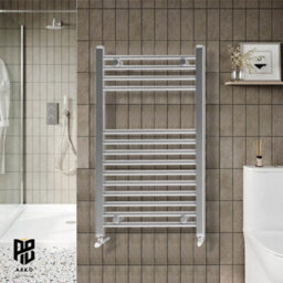 ARKO BATHROOM Arko Towel Radiator, Heated Towel Rails,wall Mounted Ladder Radiators  400X800mm ,chrome - thumbnail 3