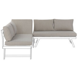 Beliani Outdoor Cushion Cover Set Coccorino Taupe - thumbnail 1