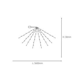 Eglo Solar Led String Lights, 80 Light Rgb Outdoor Garden & Parasol Light Chain, 5.6M - thumbnail 4