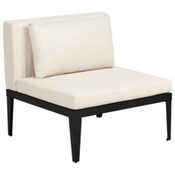 Beliani Garden Lounge Set With Table And Ottoman 4 Seater Bracciano Left Hand Certified Acacia Wood Light Beige - thumbnail 8