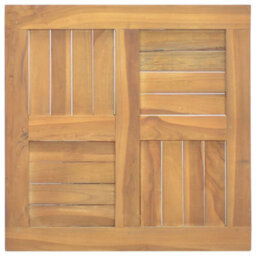 Berkfield Durable Square Table Top 50X50X2.5 Cm Solid Wood Teak - thumbnail 4