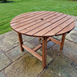 Churnet Valley Garden Furniture Ltd 4 Seat Round Table Diameter 113Cm - thumbnail 1