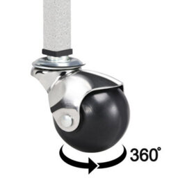 Yaheetech White Rolling Metal Bird Cage With Detachable Stand Large - thumbnail 6